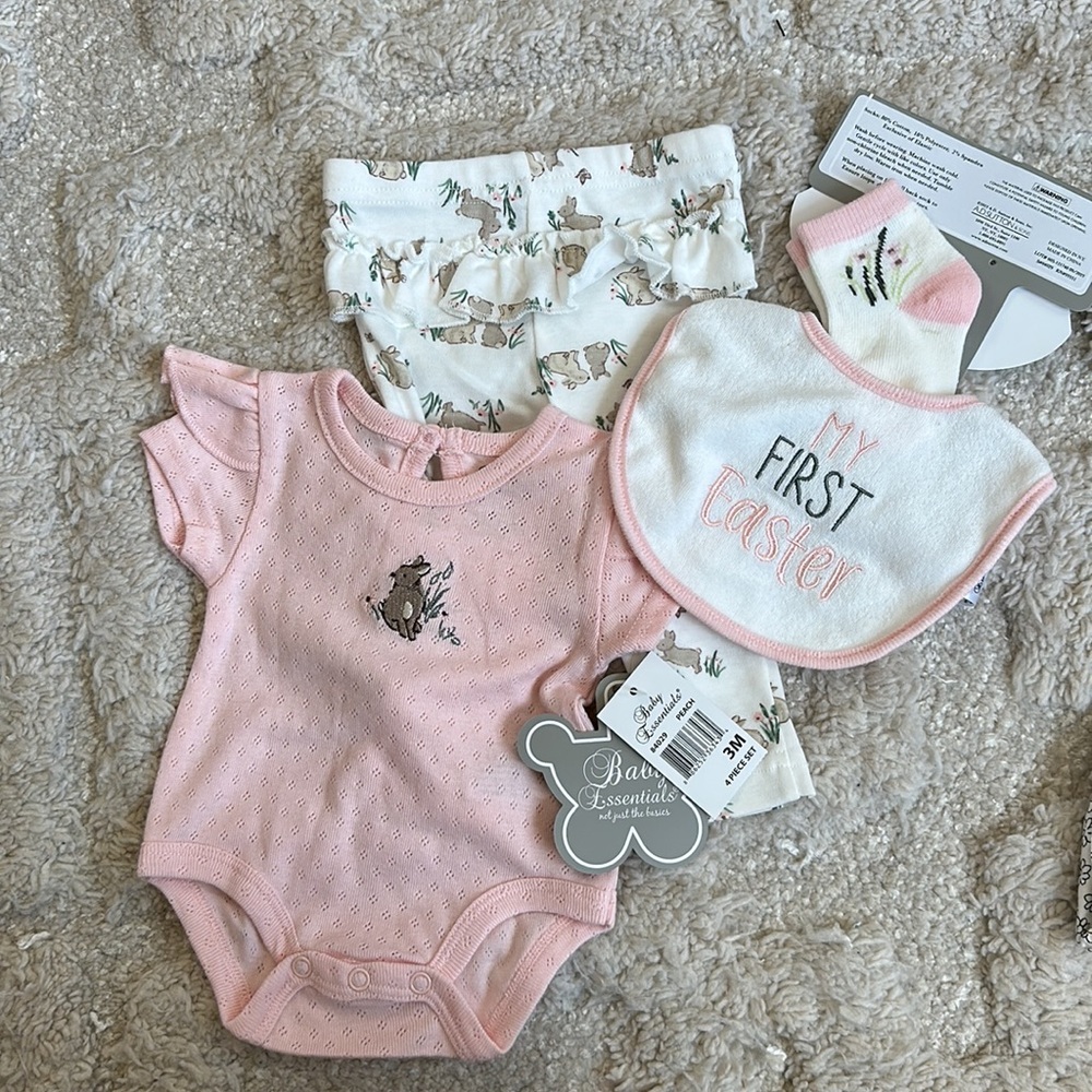 4 piece bunny/easter set